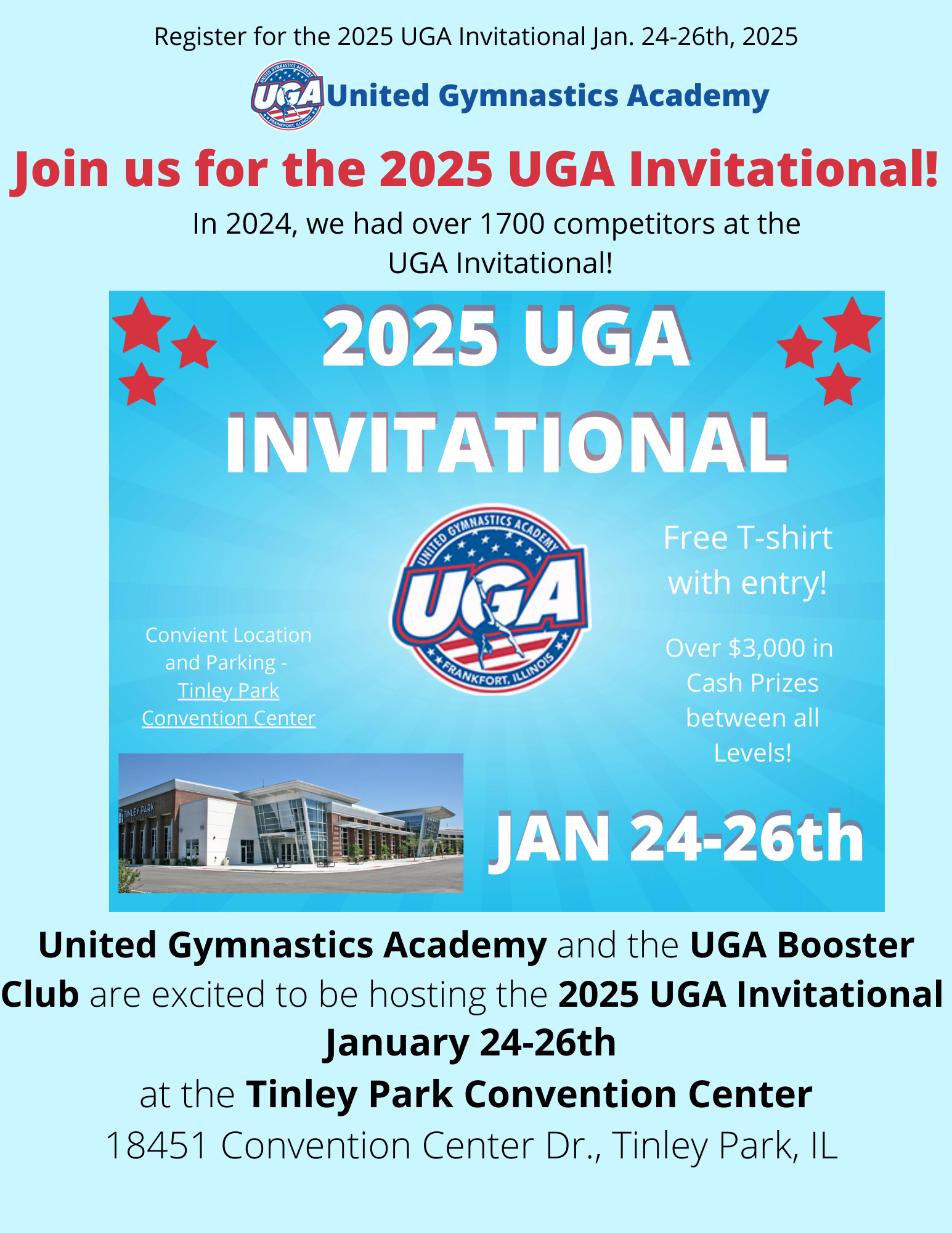 UGA Invitational Info United Gymnastics Academy Frankfort